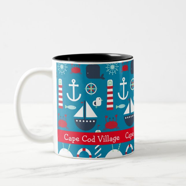 Symboles nautiques Souvenir Café Mug (Gauche)