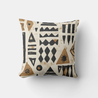 Symboles tribaux en gras Coussin