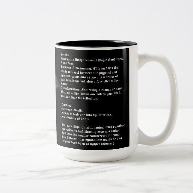 Symbolisme Corvidae Café Mug (Droit)