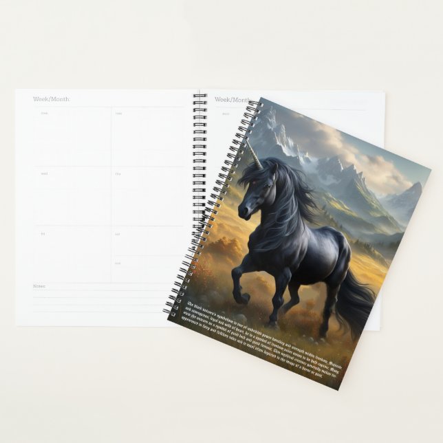 Symbolisme Unicorne Calendrier (Devant avec enveloppe)
