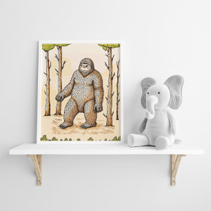 Sympa Adorable Et Cosy Poster Boho Bigfoot