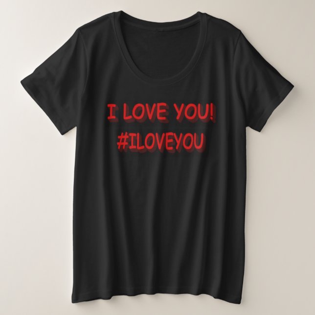 Sympa Design d'expression "JE VOUS AIME !". Comman (Design devant)
