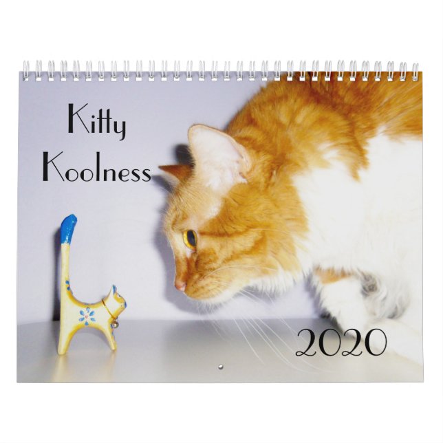 Sympa et amusant "Kitty Koolness" 2024 Calendrier  (Protection)