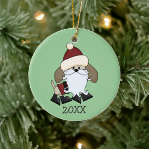 Sympa personnalisable photo chien ornement de Noël