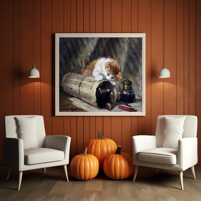 Sympa Vintage ( 1886 ) Poster Two Kittens (Créateur téléchargé)