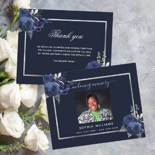 sympathie bleu floral argent budget merci photo
