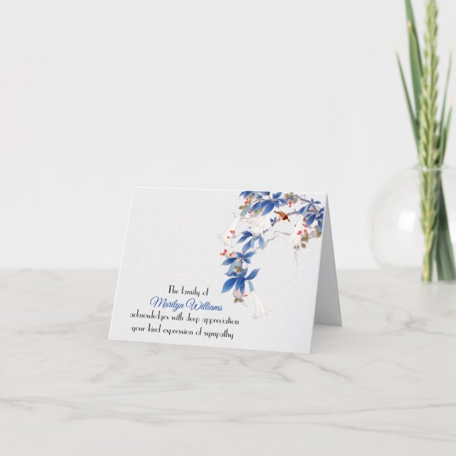 Sympathie de la branche blanche Merci (Devant)