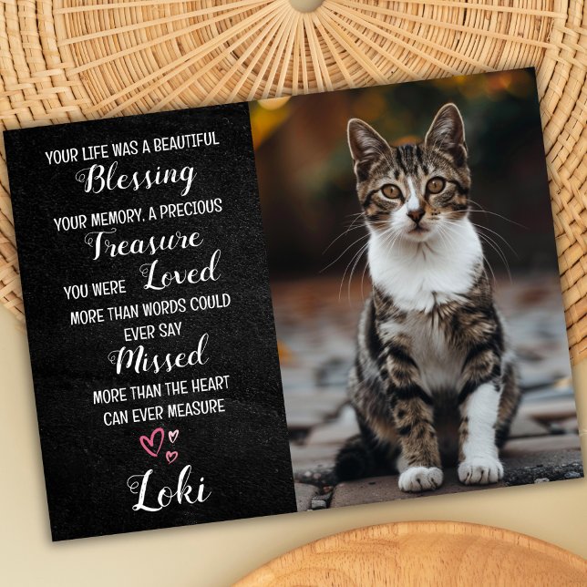 Sympathie de l'animal de compagnie Carte de perte  (cat sympathy card)