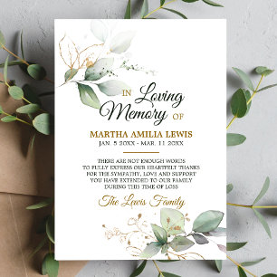 Sympathie Mémoire Verdure MERCI Or   PHOTO