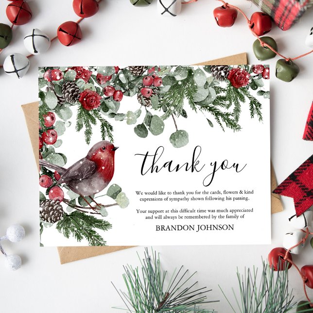 Sympathie Merci funéraire de Noël (Créateur téléchargé)