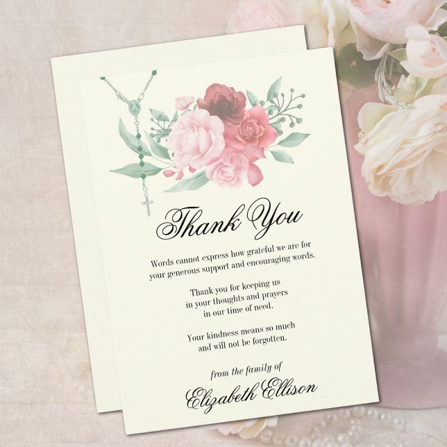 Sympathie Merci funéraire religieux (Créateur téléchargé)