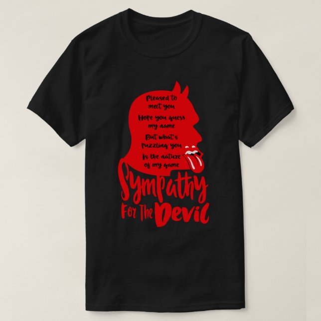 Sympathie Pour Le Diable T-Shirt (Design devant)