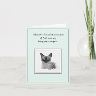 Sympathie pour une carte de voeux pliée de chat de