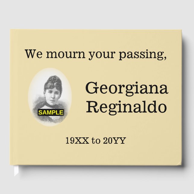 Sympathies de deuil et minimes Livre d'or (Recto)