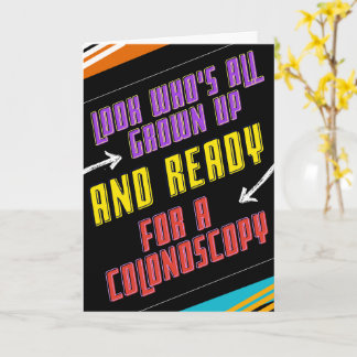 Sympathique Colonoscopie Bonne carte de voeux d'an