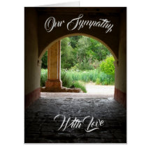 Sympathy Botanical Arch (Big 18 x 24) Card