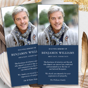 Sympathy Loss Photo Marine Funeral Merci Cartes