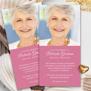 Sympathy Loss Photo Rose Funeral Merci Cartes