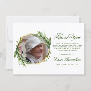 Sympathy Merci Mémorial de la verdure PHOTO