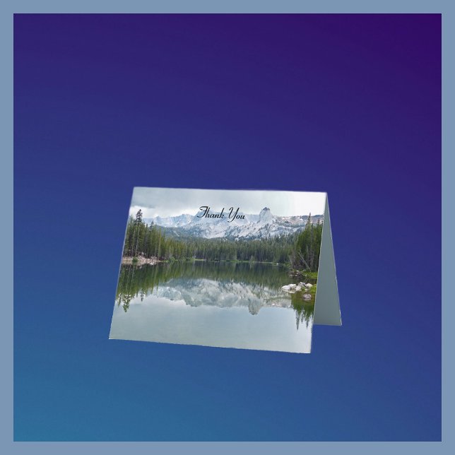 Sympathy Merci Mountain Lake Note de réflexion (Créateur téléchargé)