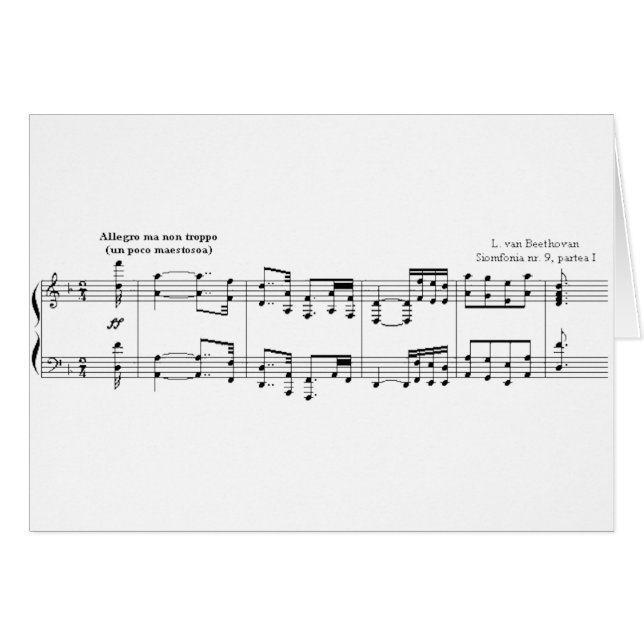 Symphonie Beethoven #9 (Noir) (Devant horizontal)