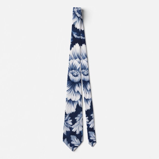 symphonie cravate bloom cobalt (Devant)