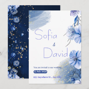 Symphonie d'amour sereine : Faire-part de mariage