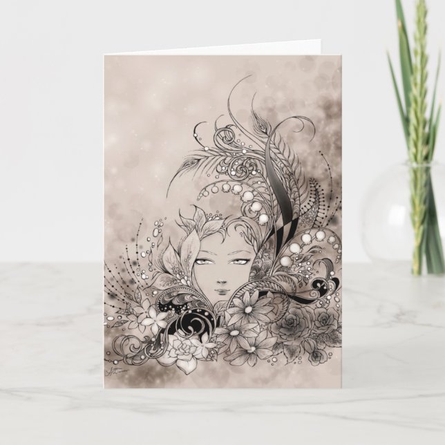 Symphonie dans la carte de voeux grise (Devant)