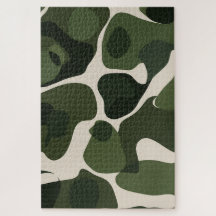 Symphonie Émeraude | Puzzle Vert Abstrait Organiqu