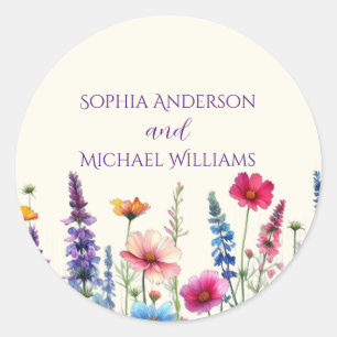 Symphonie fleur sauvage - Stickers Mariage
