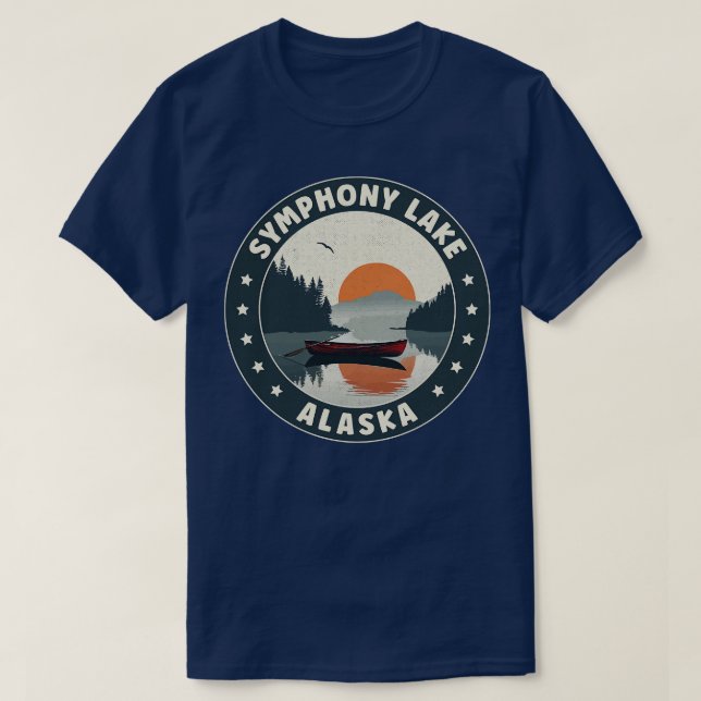 Symphony Lake Alaska Sunset TShirt (Design devant)