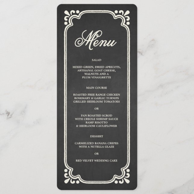 Syndicat du tableau noir | Menu (Devant)