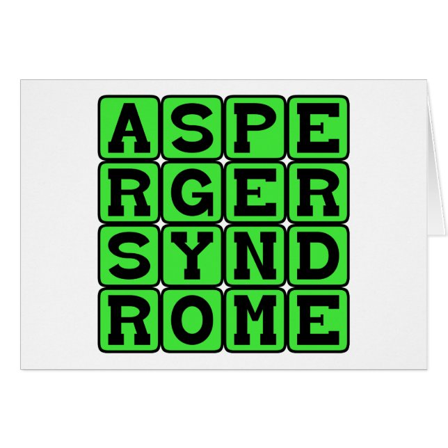 Syndrome d'Asperger, Condition médicale (Devant horizontal)