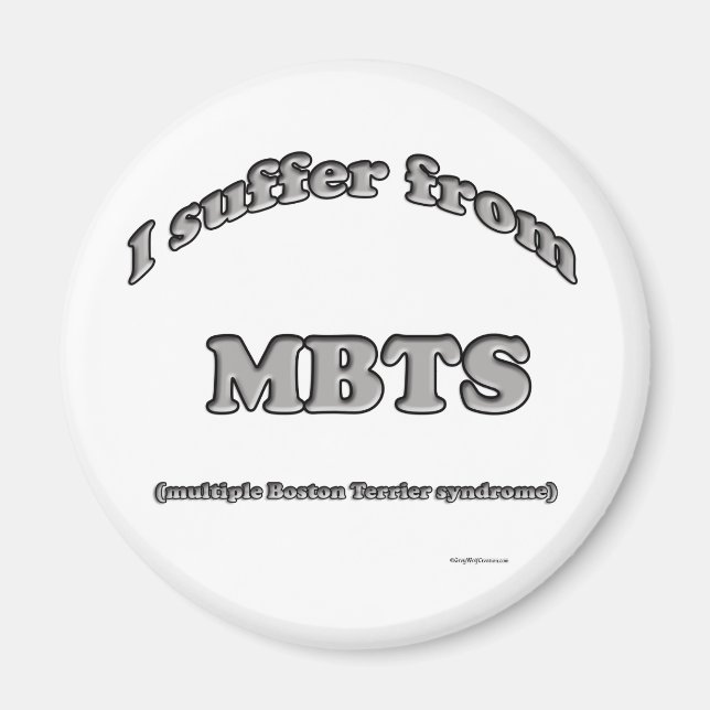 Syndrome de Boston Terrier - Magnet (Devant)