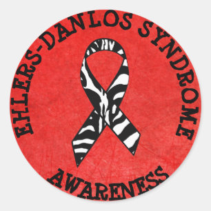 Syndrome d'Ehlers-Danlos EDS Zebra STICKERS