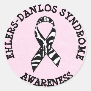 Syndrome d'Ehlers-Danlos EDS Zebra STICKERS