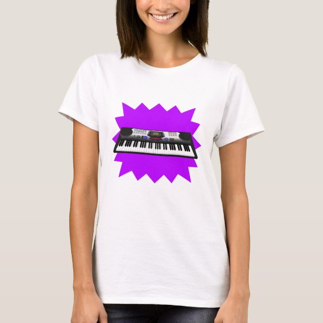 Synth clavier moderne : Modèle 3D : T-shirt (Devant)