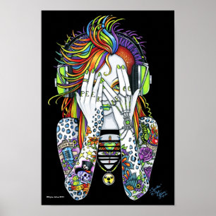 Synthea Psytrance Rainbow Peek Un Poster De Tatoua
