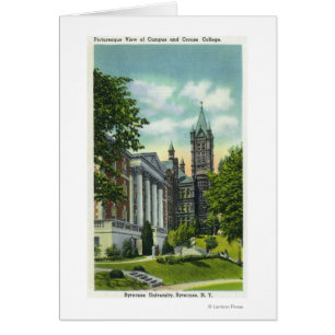 Syracuse U Campus Vue montrant Crouse College