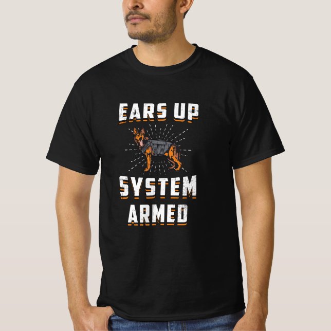 Système allemand Oreilles vers le haut Chien armé  (Devant)