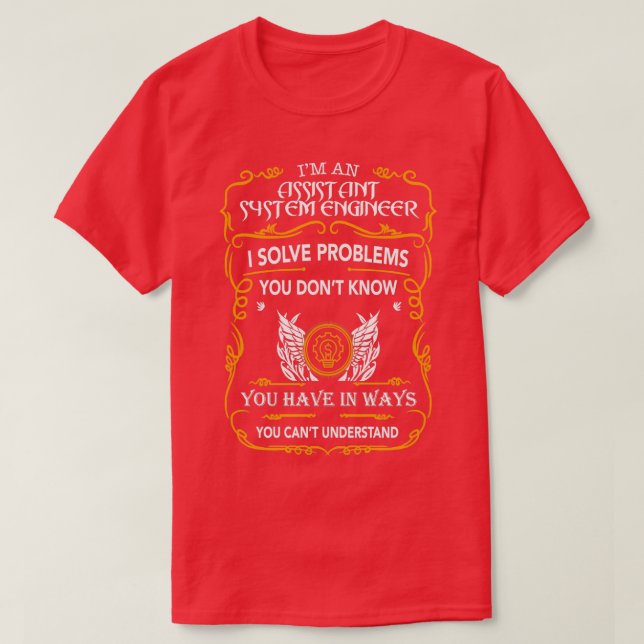 SYSTÈME ASSISTANT INGÉNIEUR Classique TShirt (Design devant)