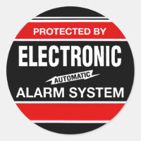 Système d'alarme électronique Sticker rond classiq