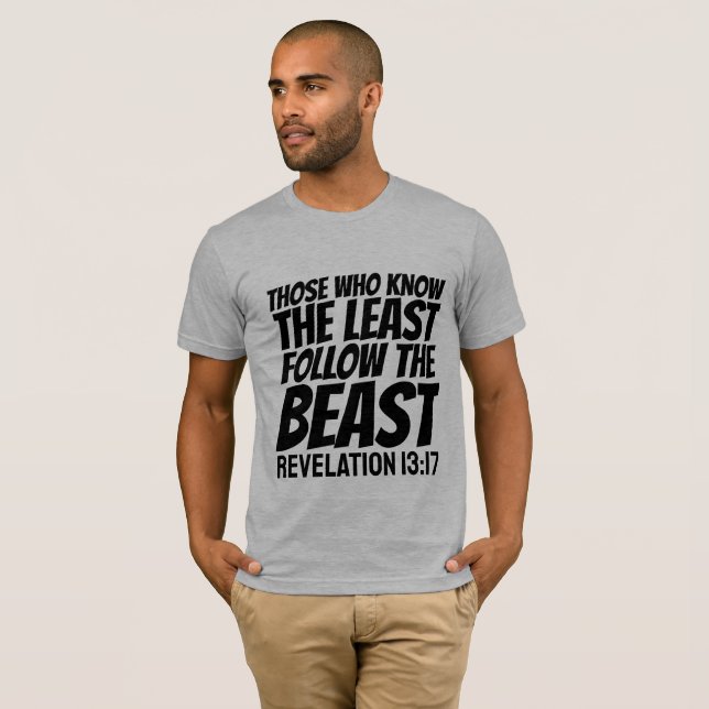 SYSTÈME DE BÊTE MARQUE DE T-SHIRTS CHRÉTIENS DE BÊ (Devant entier)