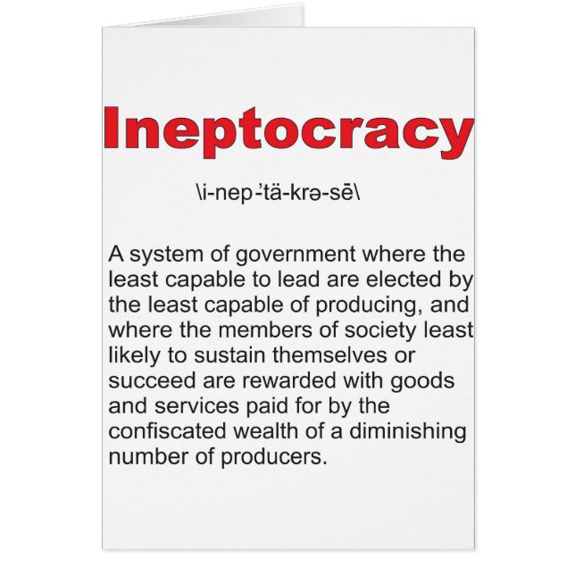 Système de gouvernement fou d'Ineptocracy (Devant)