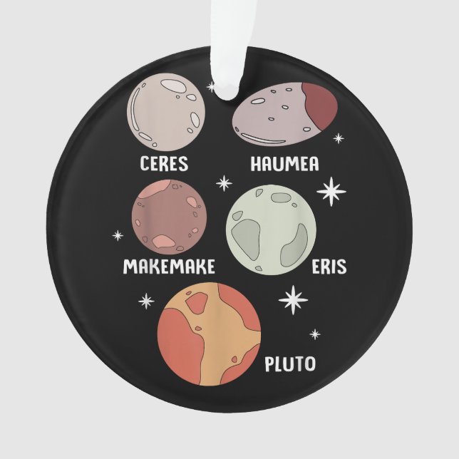 Système Solaire De L'Espace Extérieur Planète Nain (devant)