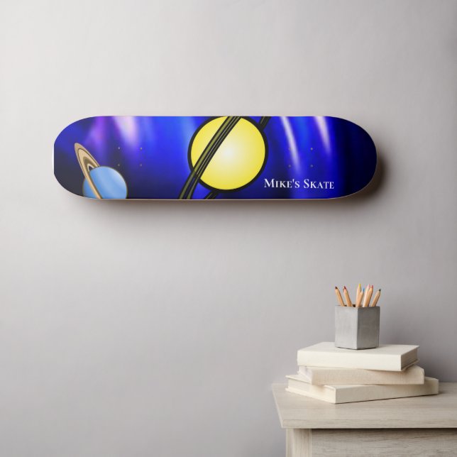 Système solaire de skateboard (Art mural (Horz))