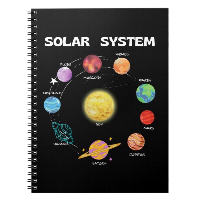 Système solaire Planètes Science Carnet spatial (Devant)