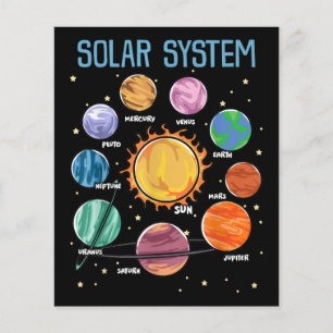 Système solaire Planètes Science Space Boys Girls