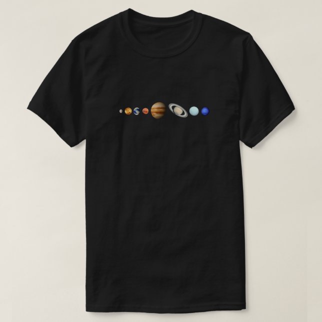 Système solaire Unisex T-Shirt (Design devant)