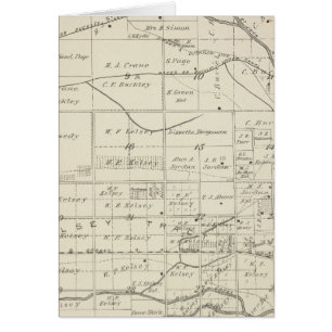 T18S R24E Tulare Comté Plan de section